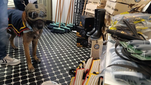 El Municipio donó elementos para la Agrupación Perros de Guerra.