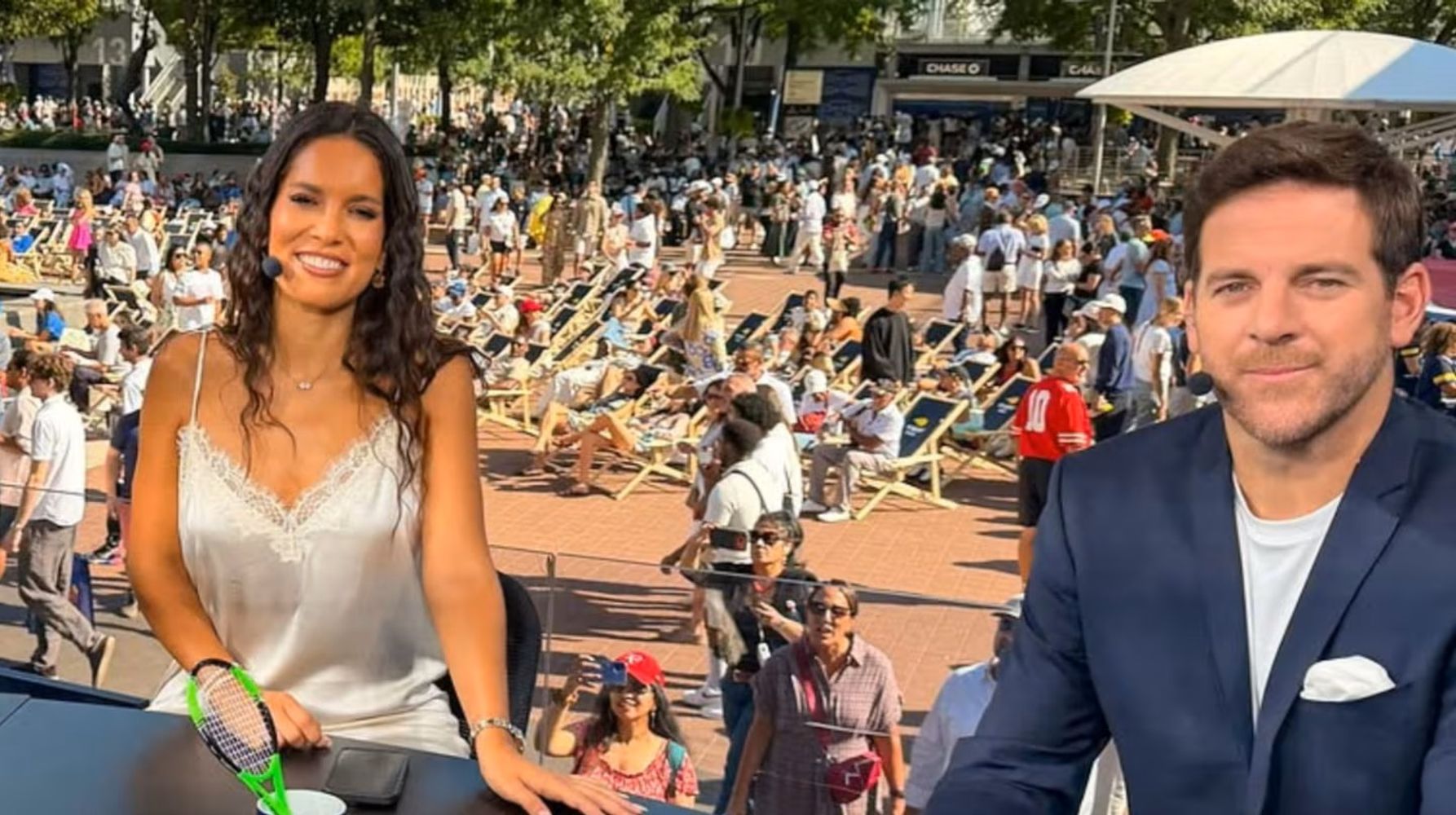 Juan Martín del Potro y la periodista deportiva Agos Larocca