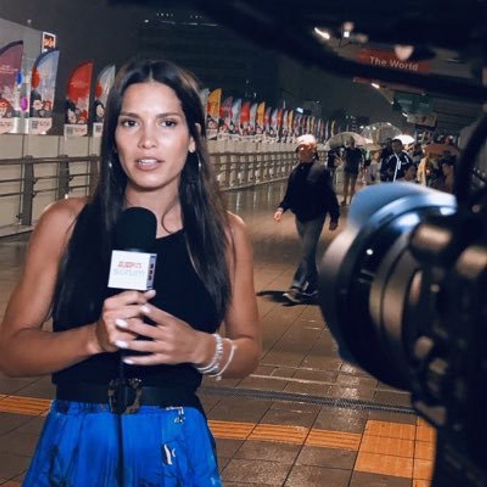 Juan Martín del Potro y la periodista deportiva Agos Larocca