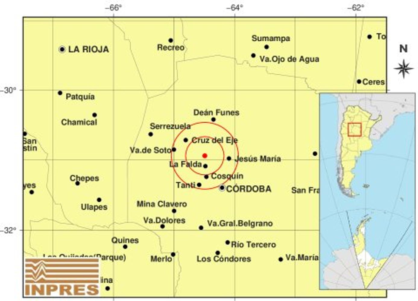 Los detalles del temblor en Córdoba este jueves 24 de septiembre.