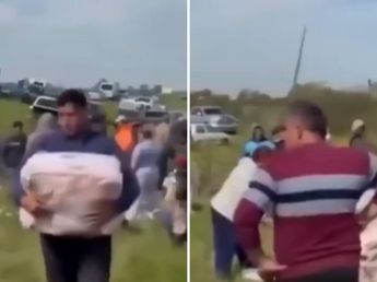 Volcó un camión que transportaba pollo congelado y los vecinos saquearon la mercadería 