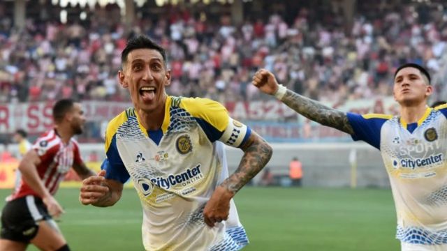 Ángel Di María y el loco festejo por el Rosario Central campeón en una final escandalosa.
