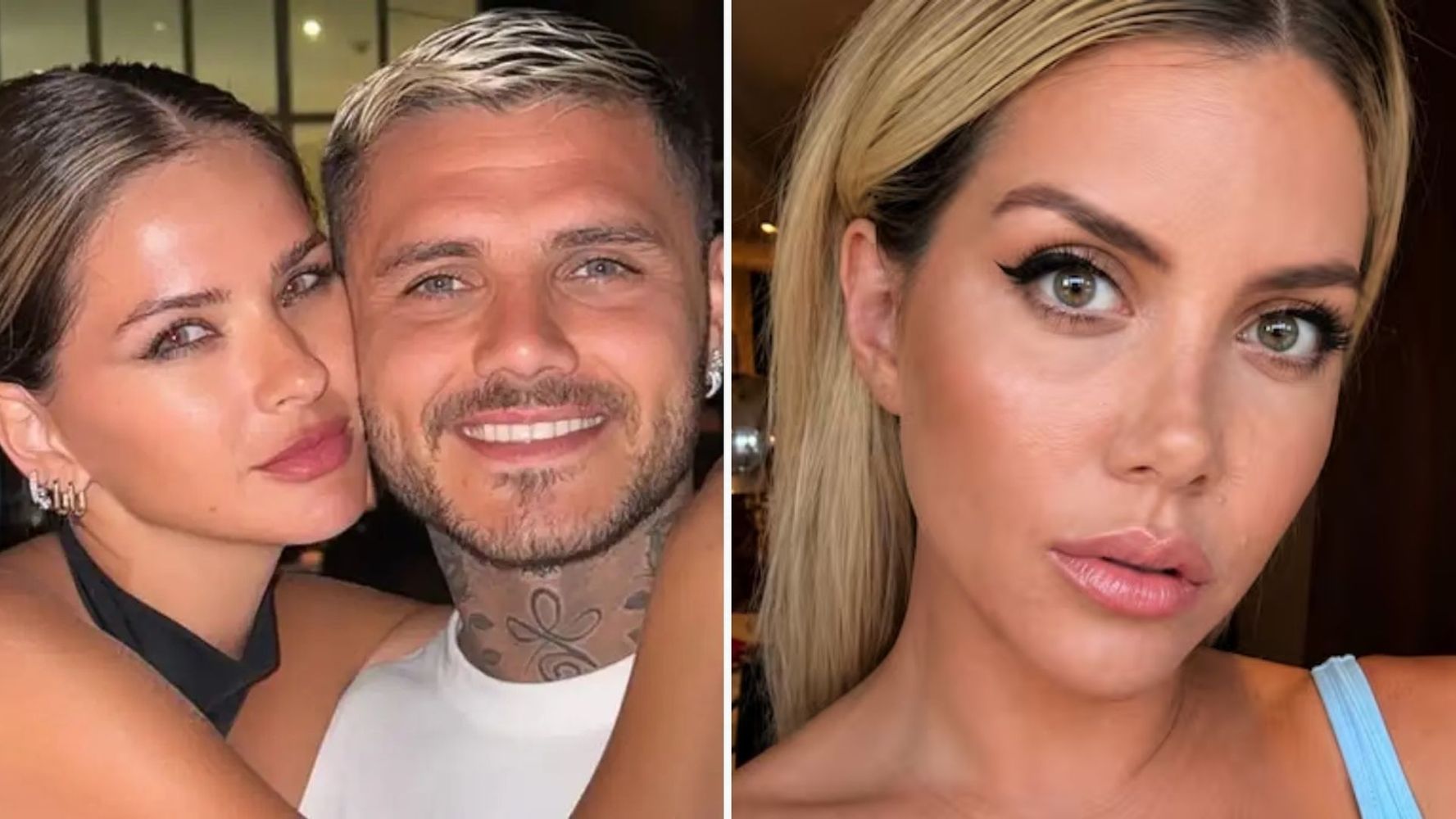 China Suárez, Mauro Icardi y Wanda Nara.