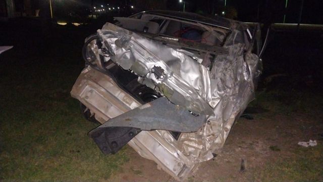 Un automovilista volcó y salvó su vida de milagro