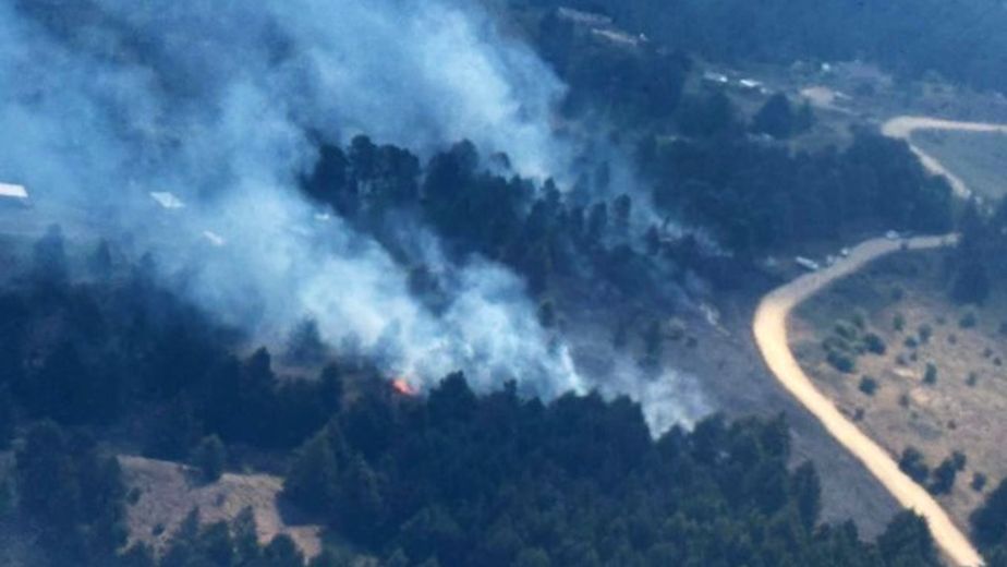 Incendio forestal en la zona de Traslasierra. No afecta a poblaciones cercanas.