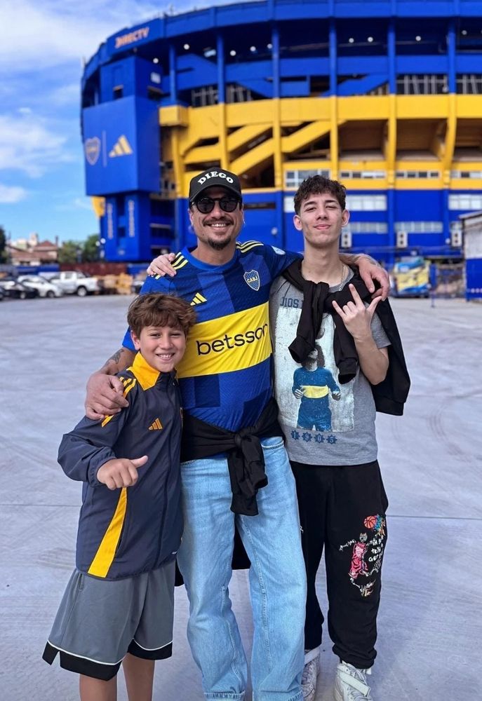 Gianluca, el hijo mayor de Daniel Osvaldo y el hermano de Momo, el hijo de Jimena Barón