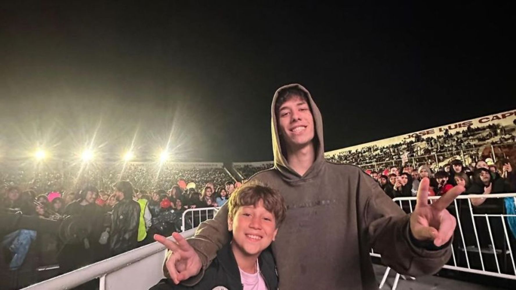 Gianluca, el hijo mayor de Daniel Osvaldo y el hermano de Momo, el hijo de Jimena Barón