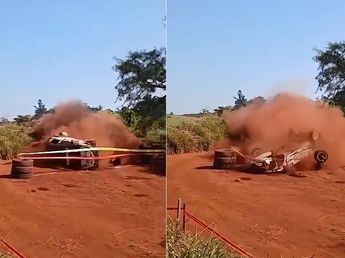 El intendente de Eldorado sufrió un impactante despiste durante el Rally de Apóstoles y salió ileso