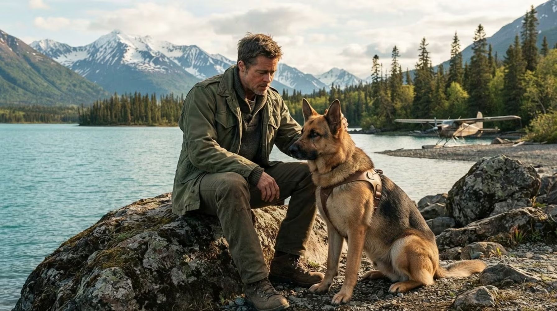 Odin, el perro de combate que acompaña al personaje de Brad Pitt durante toda la travesía.