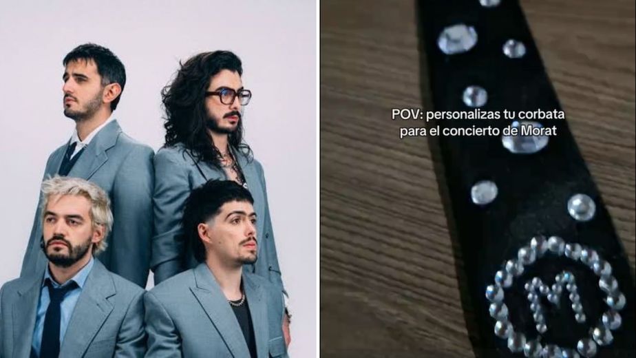 decorar la corbata para el concierto de Morat: paso a paso