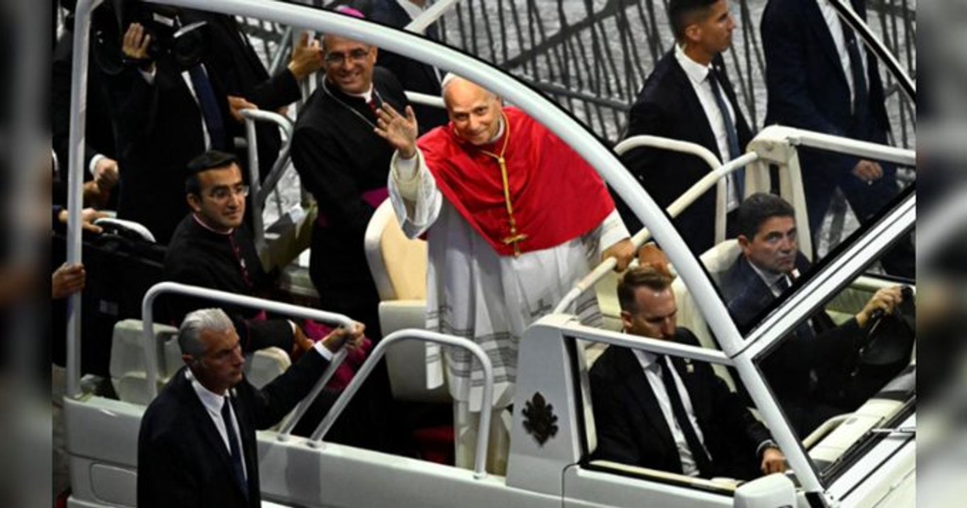 El papa León XIV llega a Córdoba.