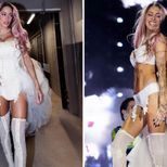 El detalle que no se vio en los vestidos de novia que usaron Lali y Tini en River: que reveló Verónica de la Canal.