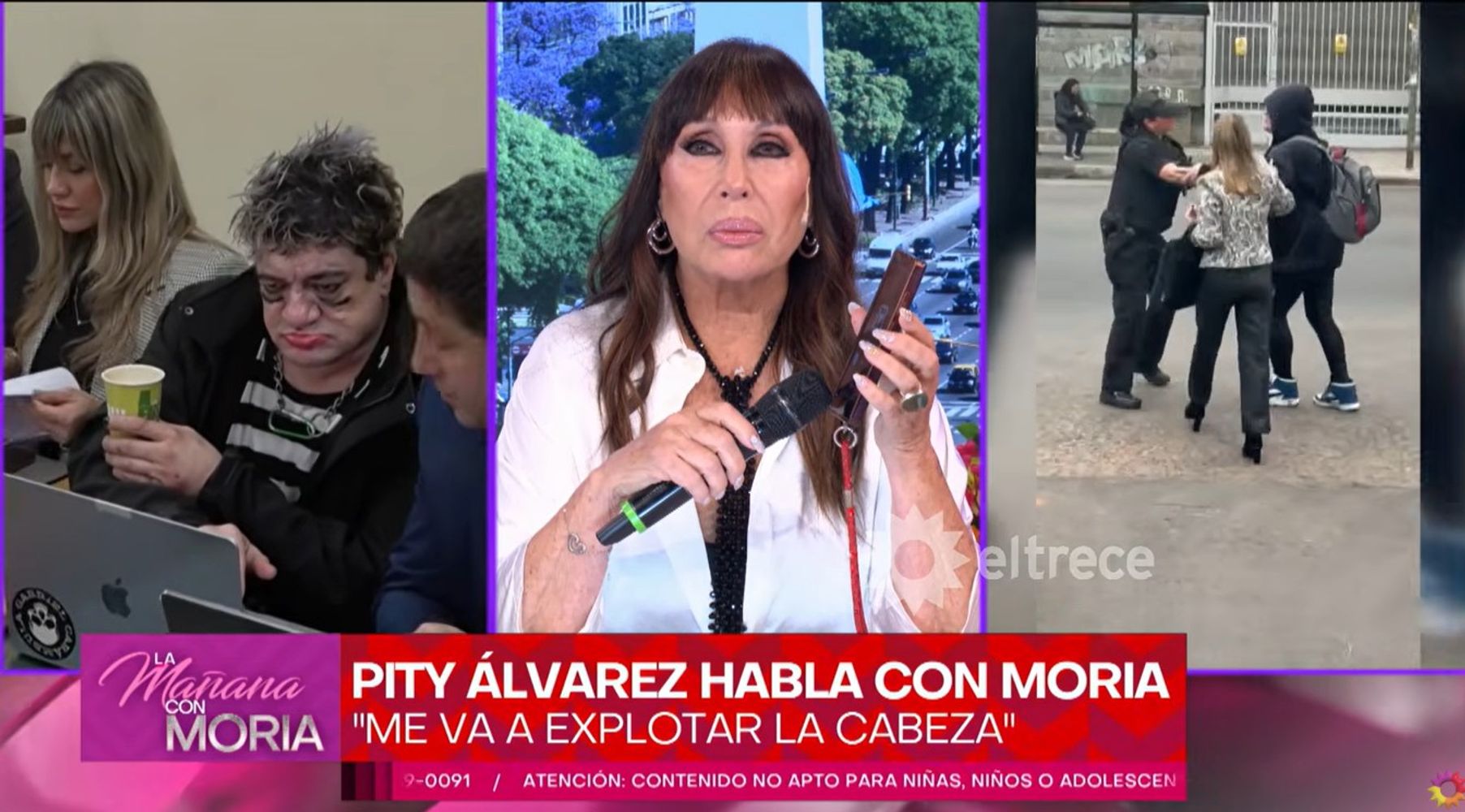 Moria Casán habló con el Pity Álvarez