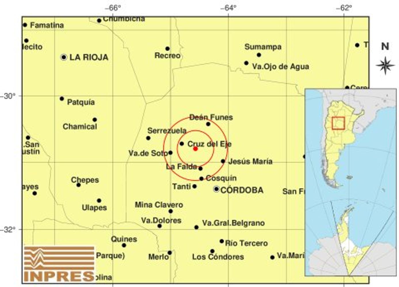 Temblor en el Valle de Punilla.