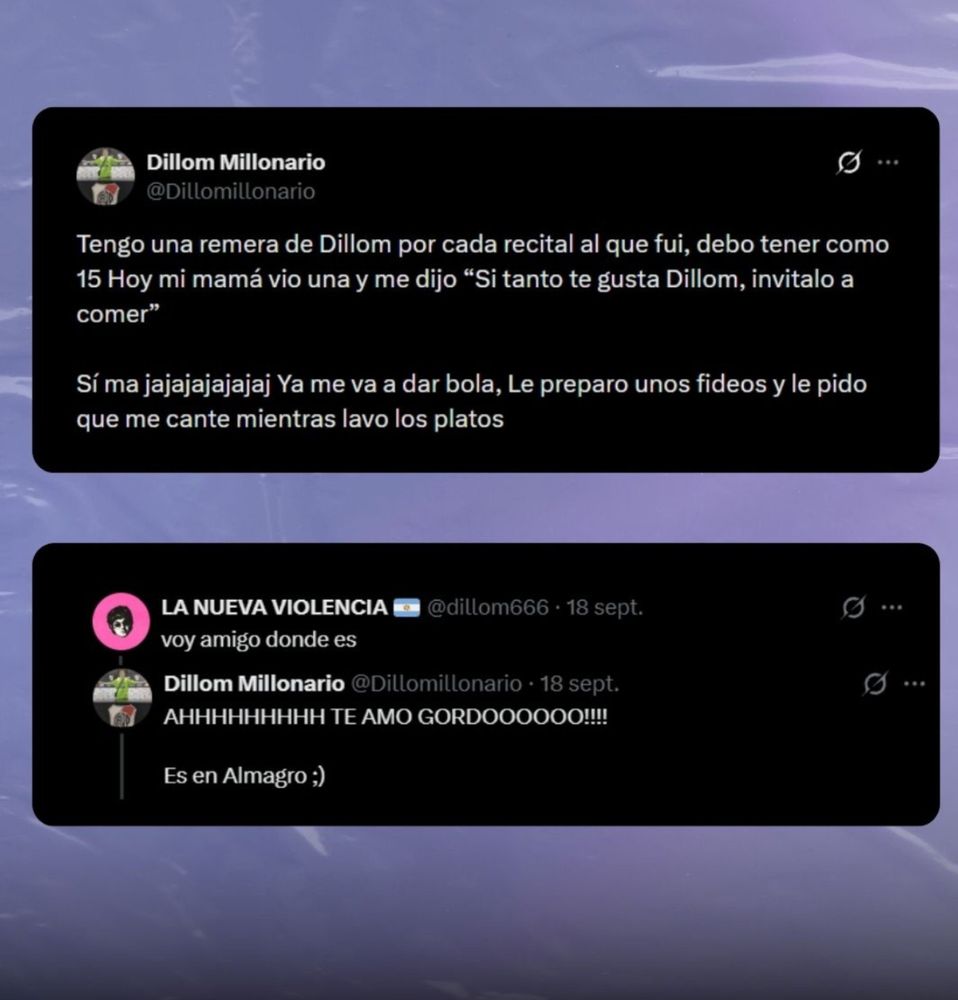 De cantar con Lali en River a comer milanesas: Dillom cumplió su promesa y fue a cenar a la casa de un fan