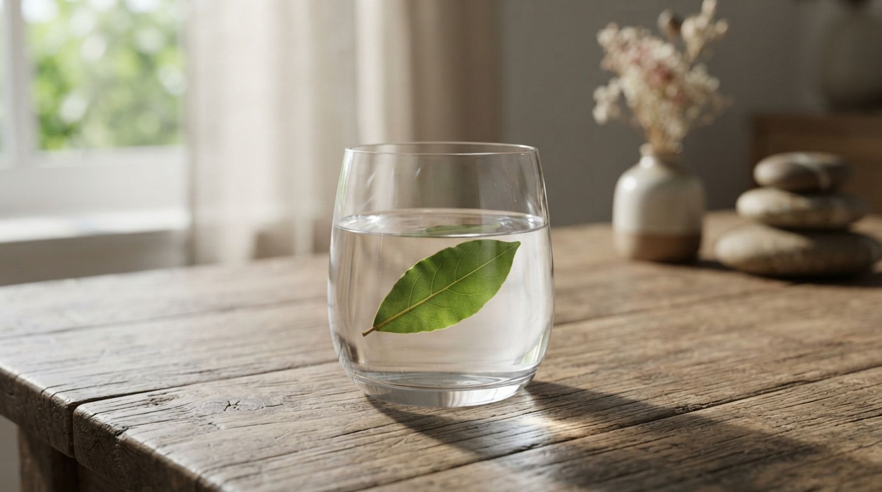 Poner una hoja de laurel seca en un vaso con agua: para qué sirve y por qué los expertos lo recomiendan