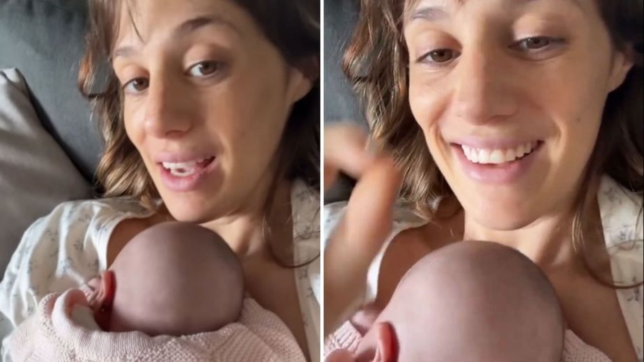 Mica Lapegüe reveló la estrategia que utiliza para que su beba se calme: "No me quiero hacer la gurú"