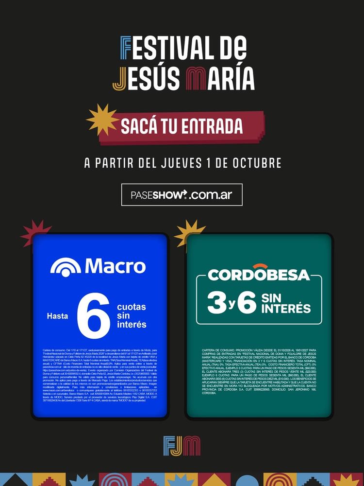 Entradas a la venta.