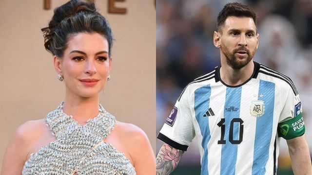 Lionel Messi y Anne Hathaway.