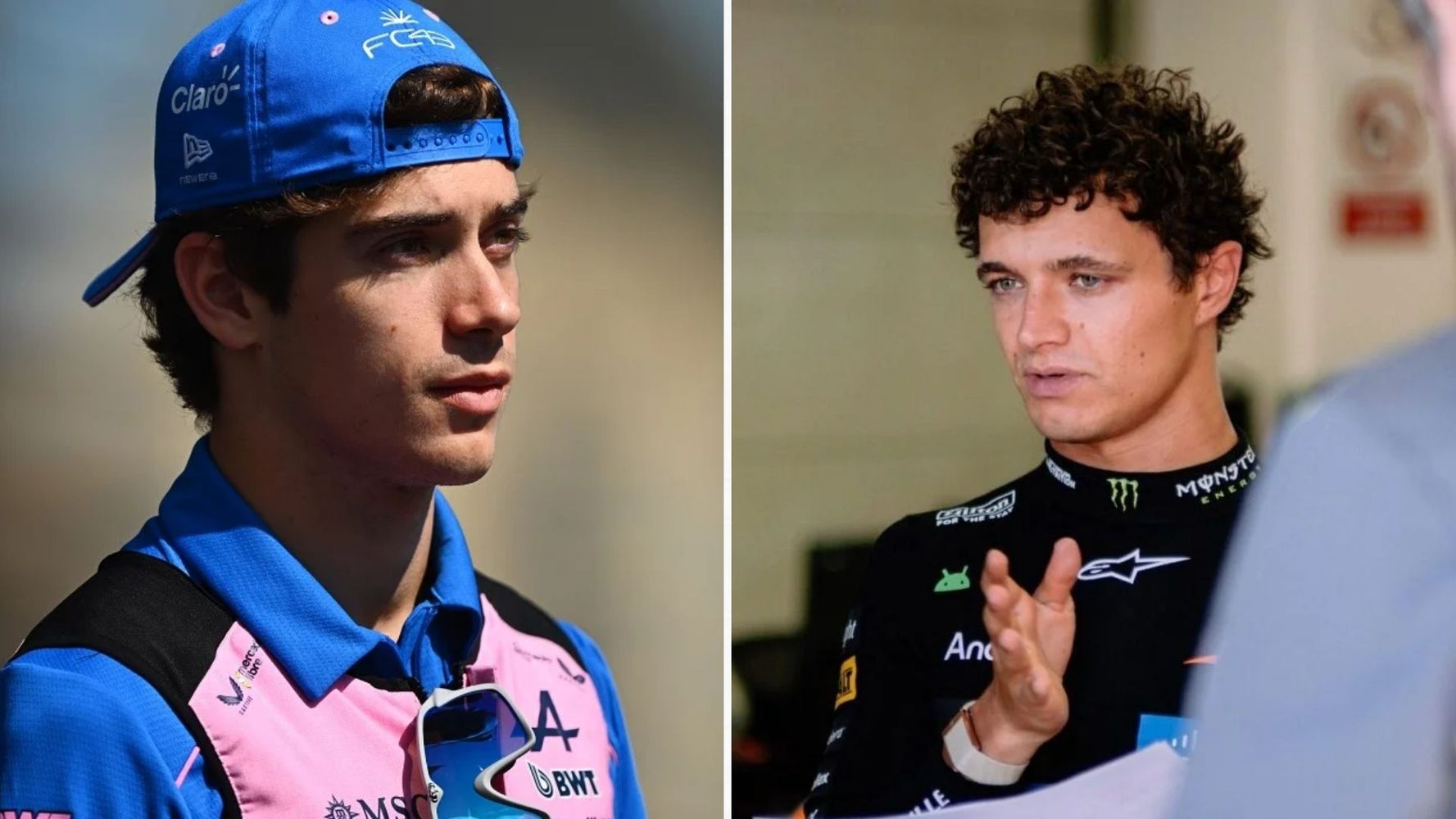 Franco Colapinto y Lando Norris.