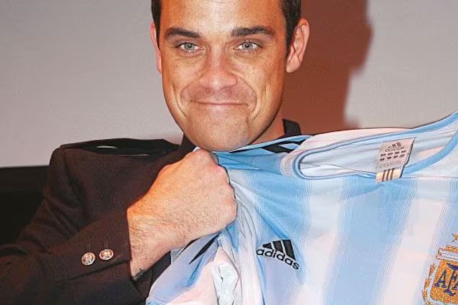 Robbie Williams visitó Argentina en 204 y tuvo un encuentro con Amalia Granata
