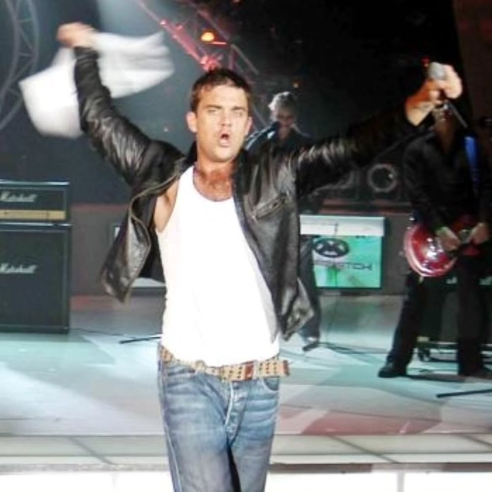 Robbie Williams visitó Argentina en 204 y tuvo un encuentro con Amalia Granata
