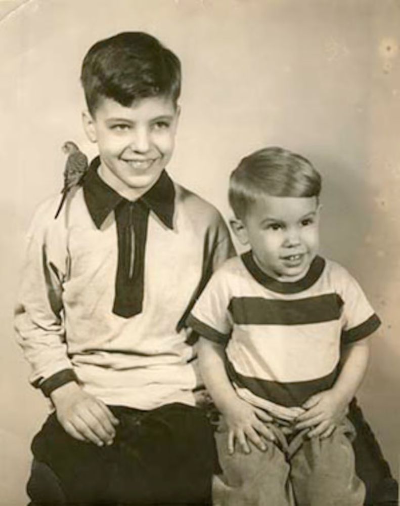 Ted and David Kaczynski de niños.
