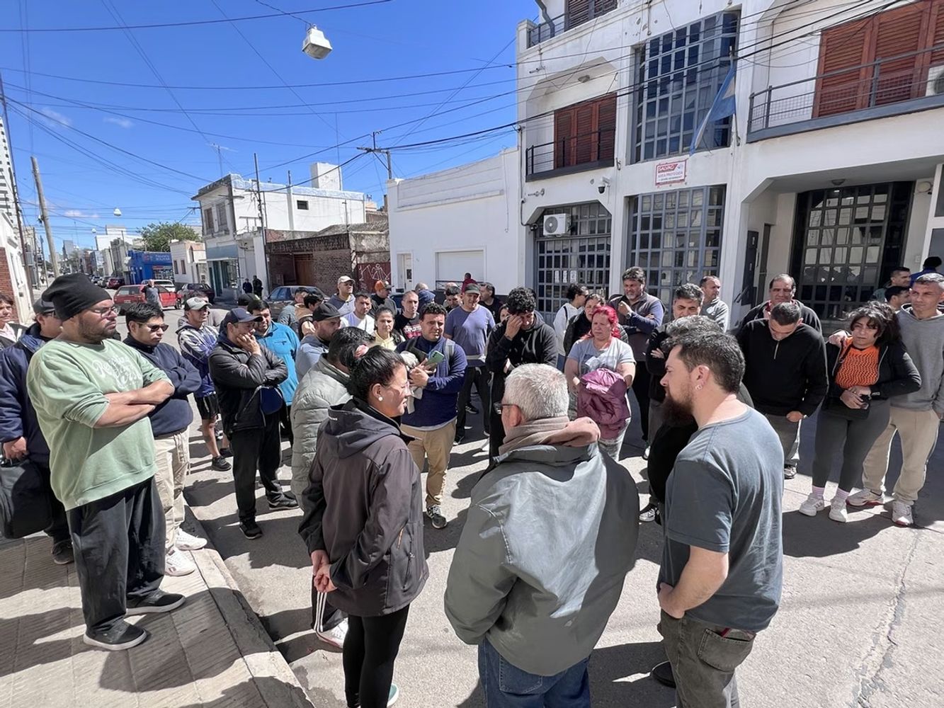 El reclamo de los trabajadores en Río Cuarto.