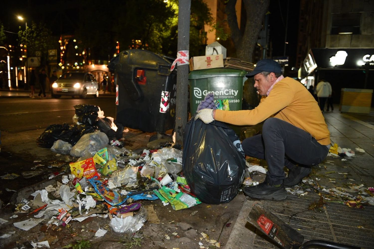 Basura acumulada en Córdoba.