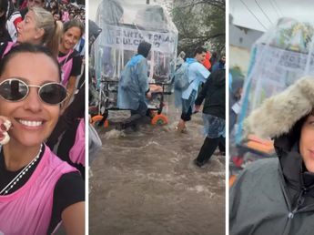 El video de Pampita tras caminar 12 horas: "Se me enfriaron..."
