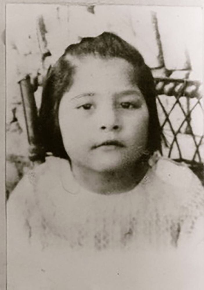 Una Mercedes niña, en su natal Tucumán.