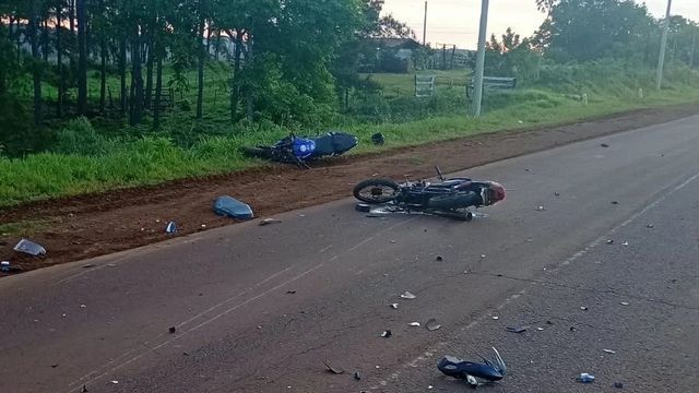 Concepción de la Sierra: murió un hombre tras un choque entre dos motos en la Ruta 201.