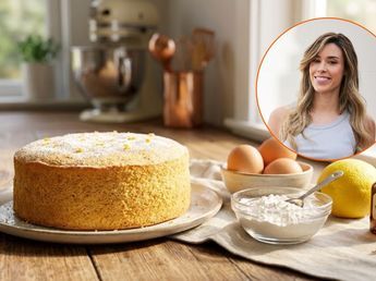 Marta Sanahuja, cocinera: "El bizcochuelo de limón más esponjoso no lleva harina, sino 3 huevos, maicena, vainilla, 1 limón y endulzante al gusto"