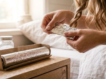 Los peluqueros profesionales proponen poner papel de aluminio en el pelo minutos antes de dormir: por qué lo recomiendan y para qué sirve