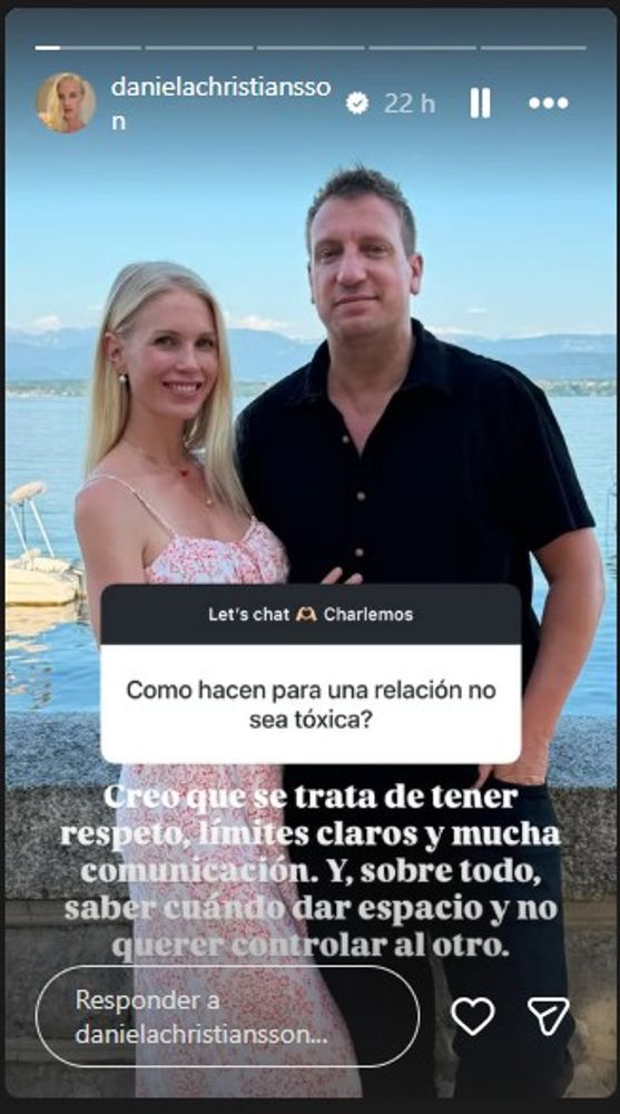 Daniela Christiansson esposa de Maxi López