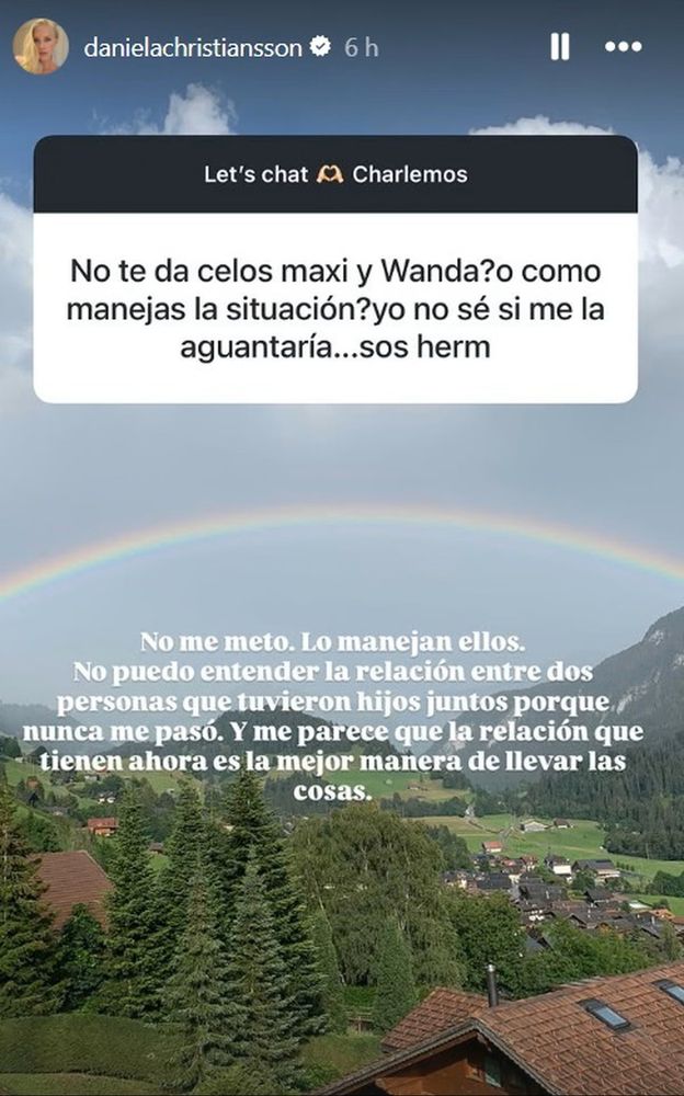 Daniela Christiansson esposa de Maxi López