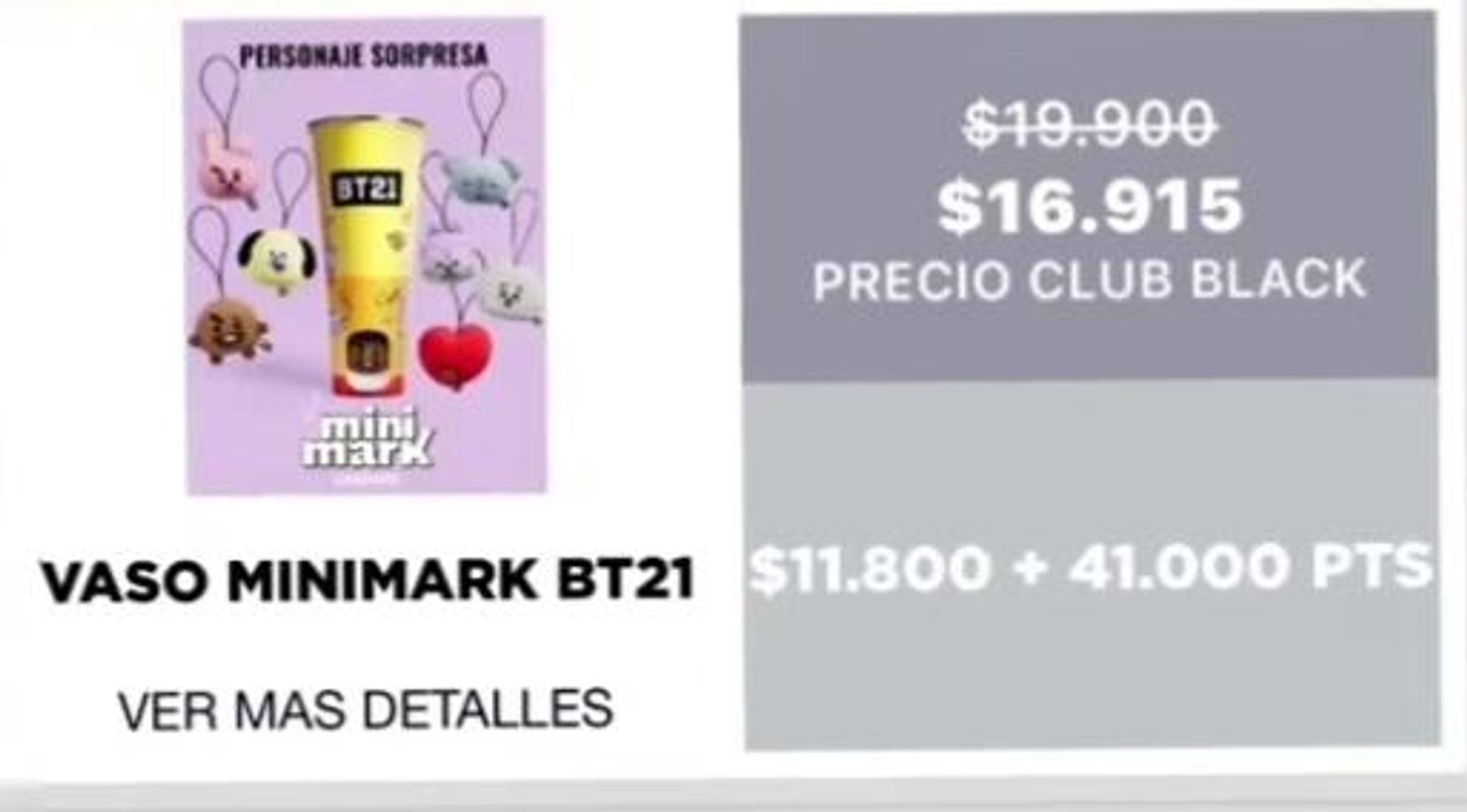VASO MINIMARK BT21