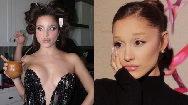 Emilia Mernes y Ariana Grande quedaron vinculadas por una particular interacción virtual.