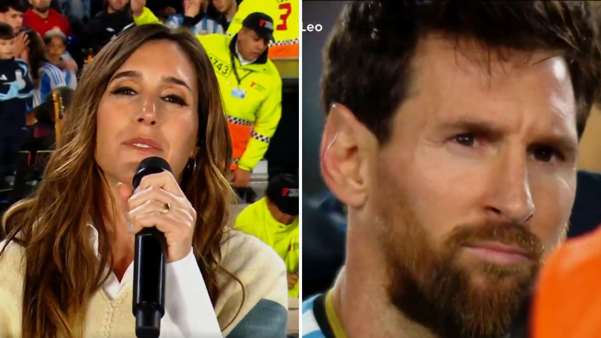Soledad Pastorutti le cantó a Lionel Messi.