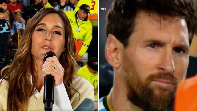 Soledad Pastorutti le cantó a Lionel Messi.