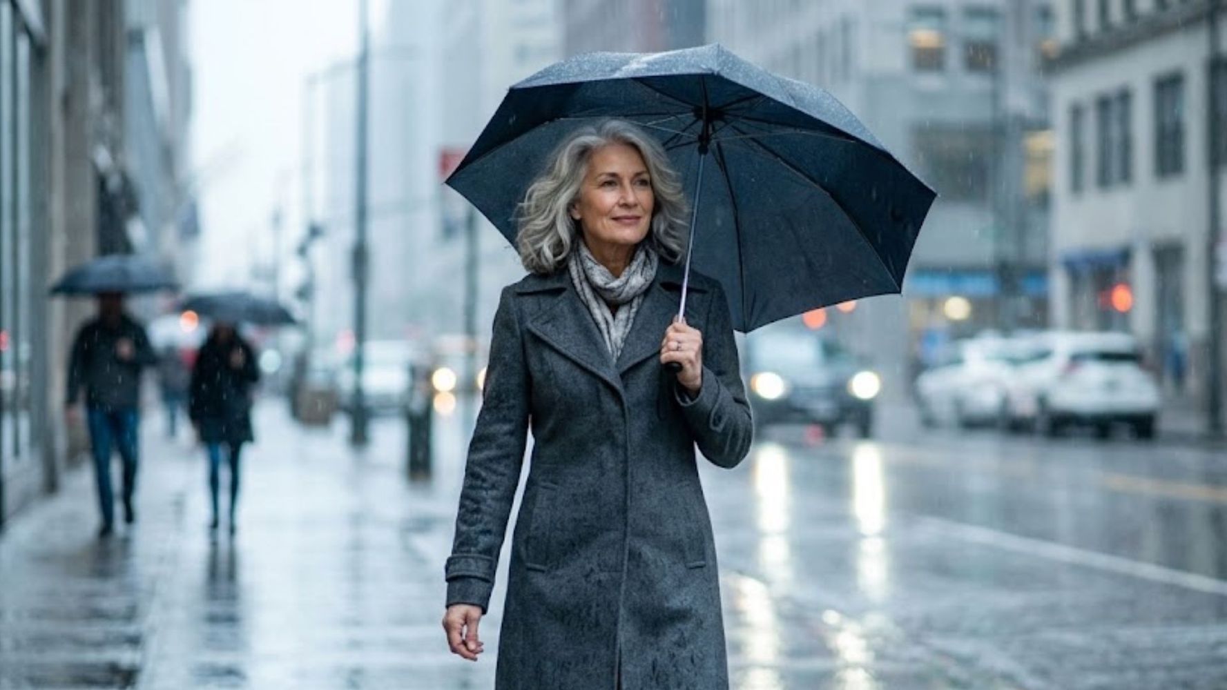El pelo canoso es el que más sufre la lluvia y la humedad.
