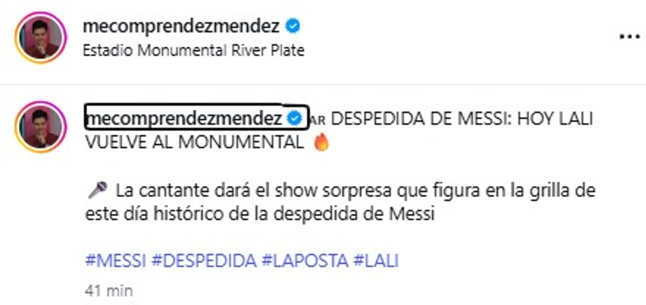 Lali Espósito sería la artista sorpresa.