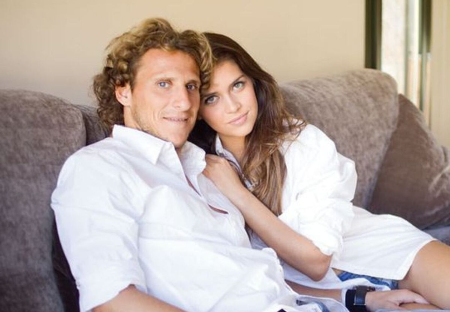 DiegoForlán y Zaira Nara