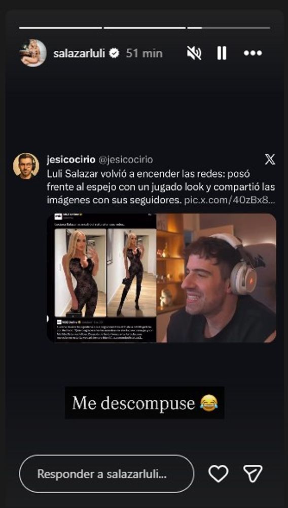 La burla de Martín Cirio a Luciana Salazar y la reacción de la modelo