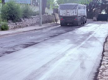 Avanzan las obras de repavimentación sobre calle José Hernández