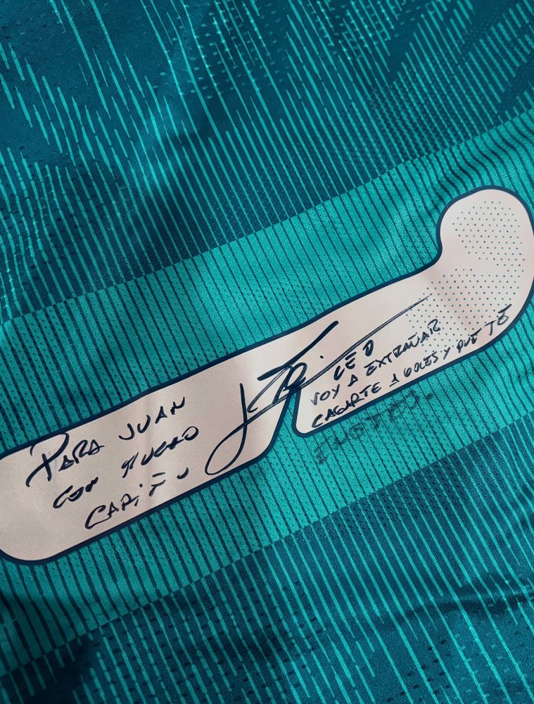 La dedicatoria de Lionel Messi a Juan Musso.