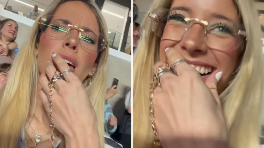 La reacción de Zoe Bogach, exparticipante de Gran Hermano, en la despedida de Lionel Messi al enterarse quién es "Chiqui" Tapia