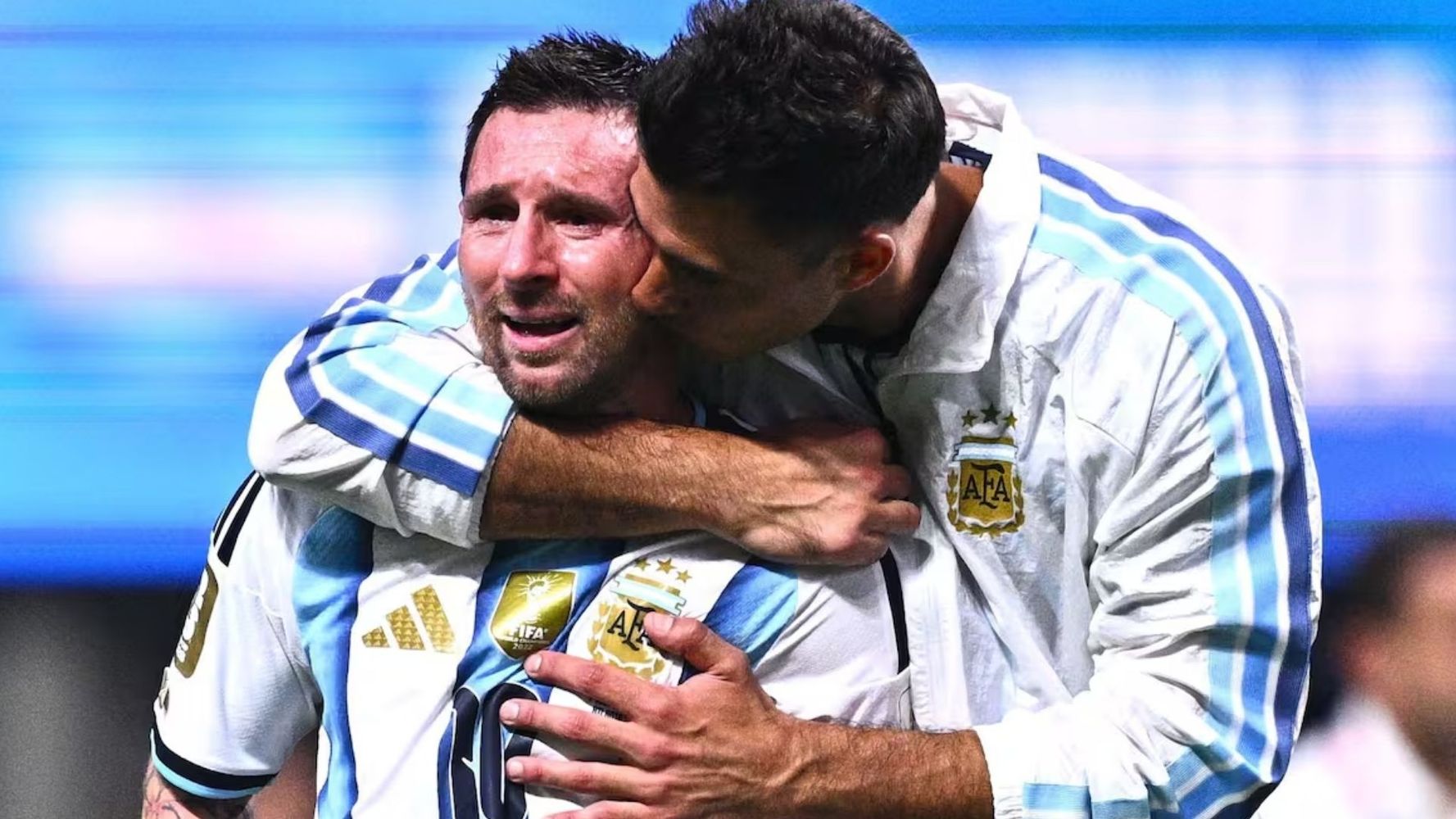 La dedicatoria de Lionel Messi a Juan Musso.