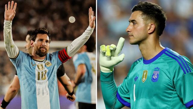 La dedicatoria de Lionel Messi a Juan Musso.