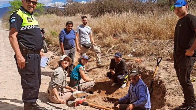 Los Bordos de Aragón, en Chuscha, donde las obras de acondicionamiento de la ruta dejaron al descubierto los vestigios.